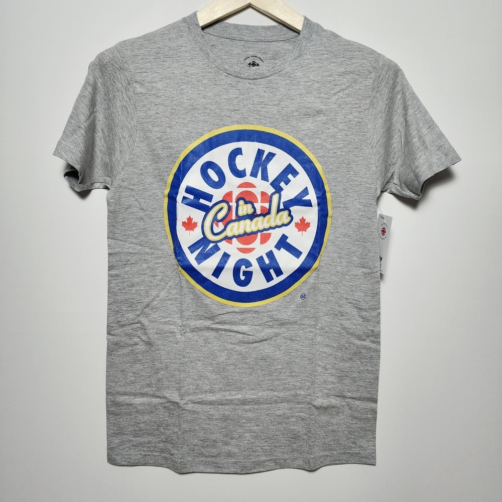 CBC Hockey Night in Canada Graphic Logo T-Shirt Heather Grey Small